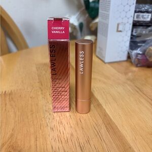 Lawless Lip Plumping Forget The Filler Tinted Balm Stick In Cherry Vanilla BNIB